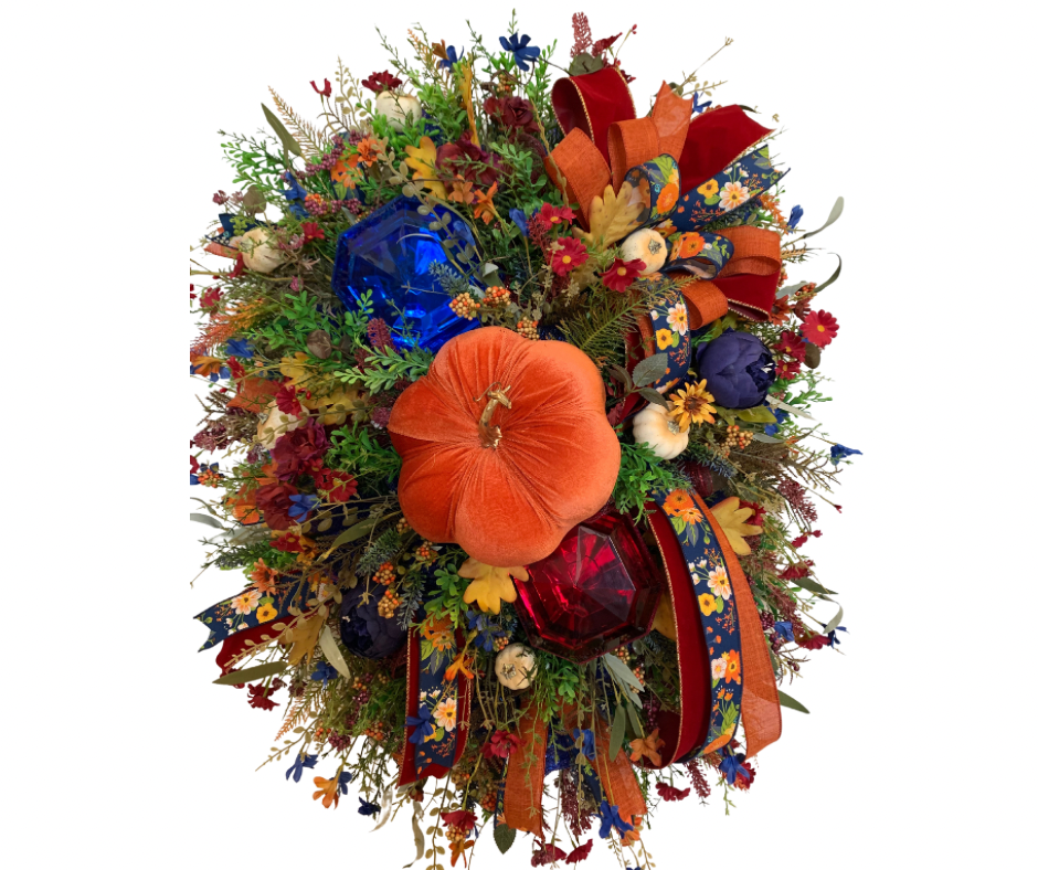 Fall Glam Wreath (Navy)