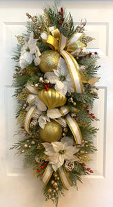 Gold & White Elegant Swag