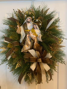 Nativity Scene Wreath