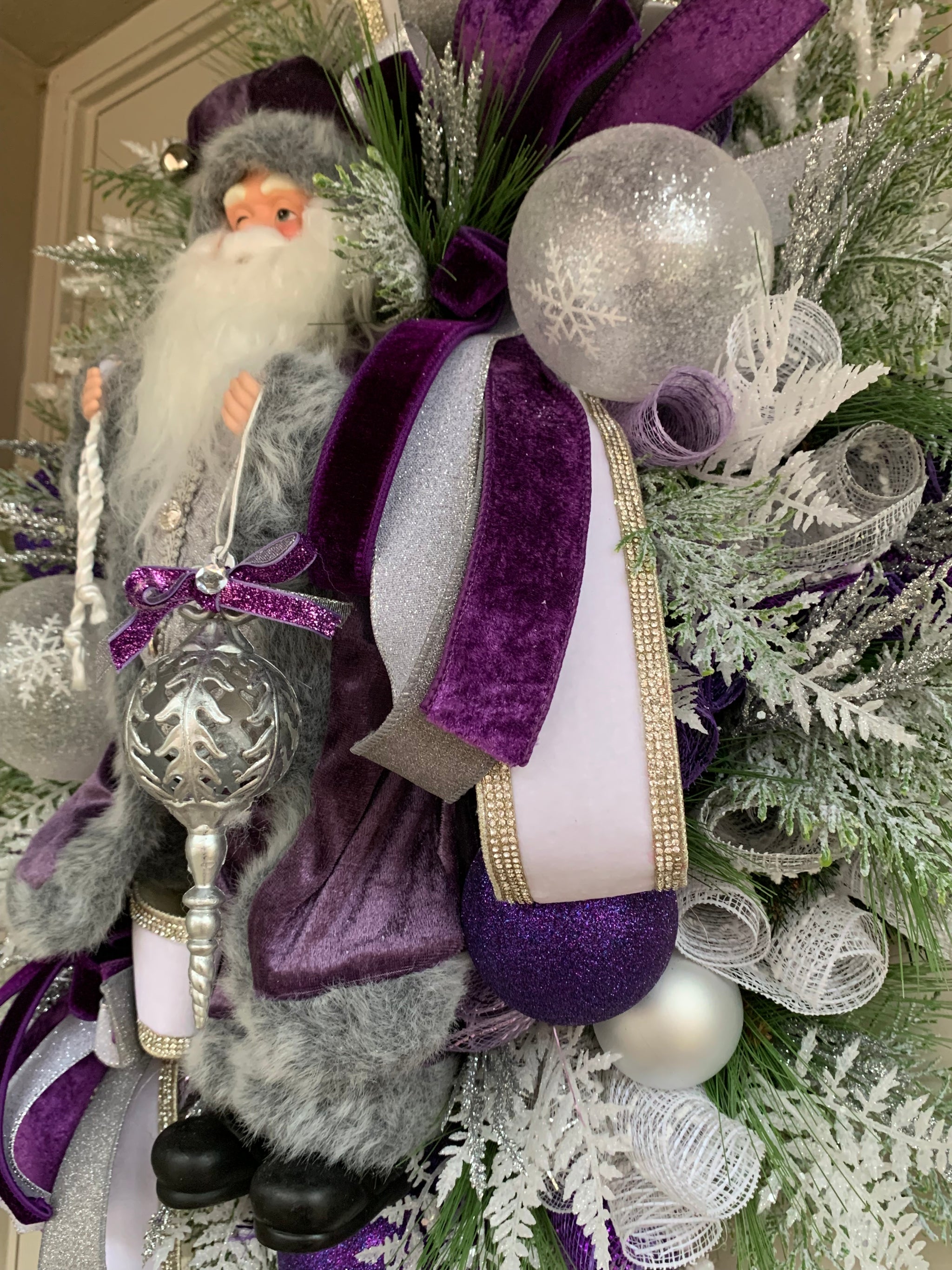 santa dressed in purple Purple Santa ~ Merry Christmas