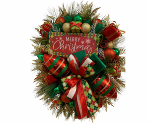 Traditional Christmas wreath