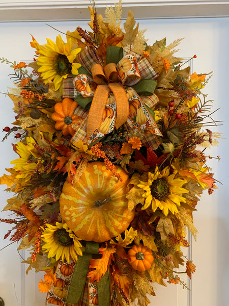 Fall Sunflower wreath